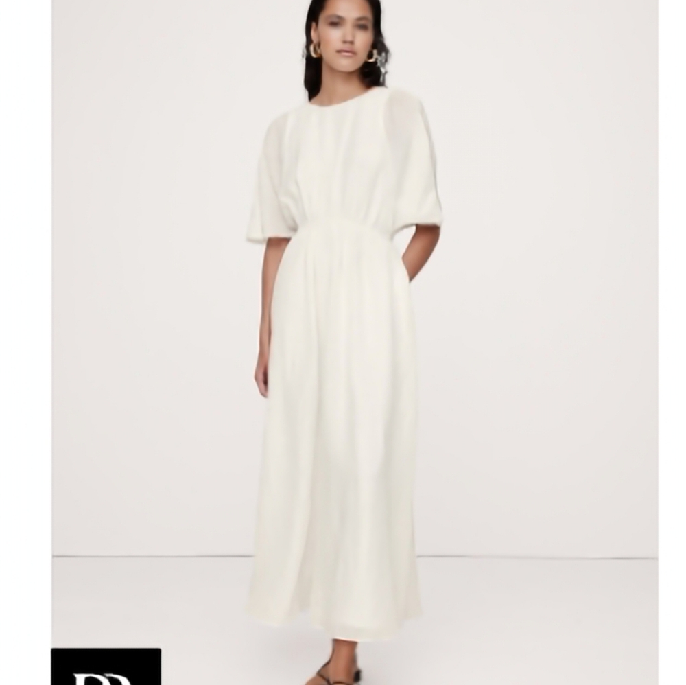 Banana Republic White Maxi Dress